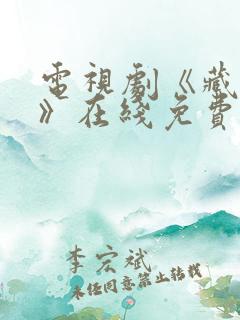 电视剧《藏海传》在线免费