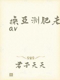 操亚洲肥老熟女av