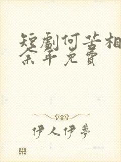 短剧何苦相思煮余年免费