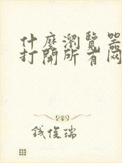 什么浏览器可以打开所有网站