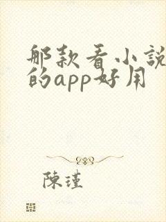 那款看小说免费的app好用