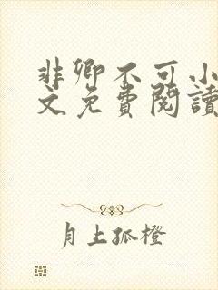 非卿不可小说全文免费阅读