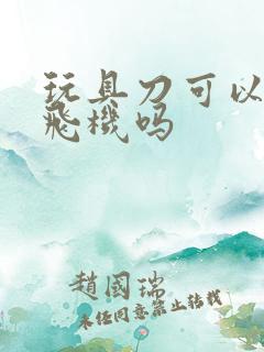 玩具刀可以带上飞机吗