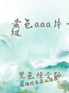 黄色aaa片一级