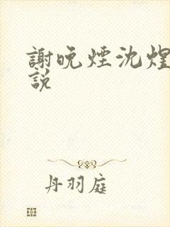 谢晚烟沈煜的小说