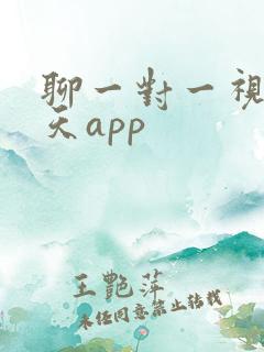 聊一对一视频聊天app