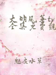 大明风华tv版全集免费观看