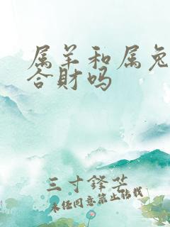 属羊和属兔生意合财吗