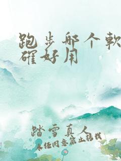 跑步哪个软件准确好用