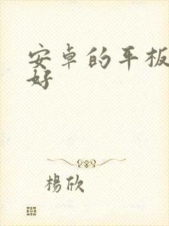 安卓的平板哪个好