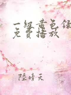 一级黄色录像片免费播放