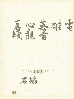 真心英雄电影在线观看