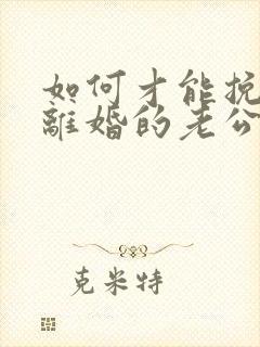 如何才能挽回要离婚的老公