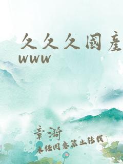 久久久国产精品www