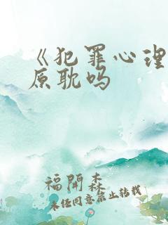 《犯罪心理》是原耽吗