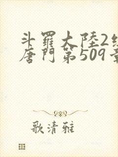 斗罗大陆2绝世唐门第509章