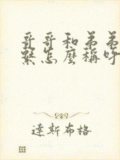 哥哥和弟弟的关系怎么称呼