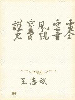 护宝风云电视剧免费观看全集