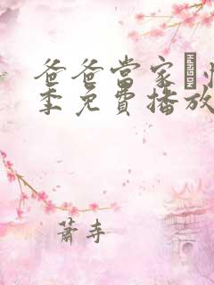 爸爸当家·慢享季免费播放