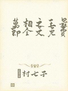 万相之王最新章节全文免费阅读txt