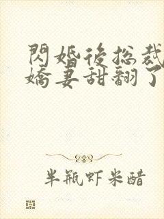 闪婚后总裁农村娇妻甜翻了42