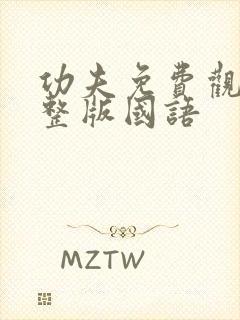 功夫免费观看完整版国语