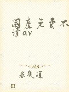 国产免费不卡高清av