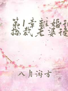 第1章离婚后,总裁老婆后悔了