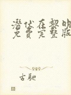 潜伏在黎明之前免费完整版