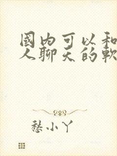 国内可以和外国人聊天的软件