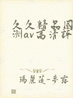 久久精品国产亚洲av高清评价