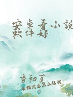 安卓看小说哪个软件好