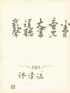 武道大帝小说有声听书免费