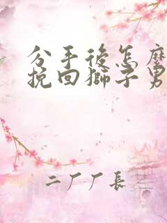 分手后怎么可以挽回狮子男