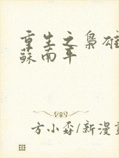 重生之枭雄崛起苏南平