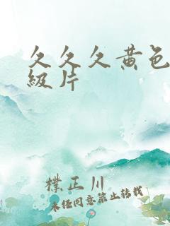 久久久黄色网一级片