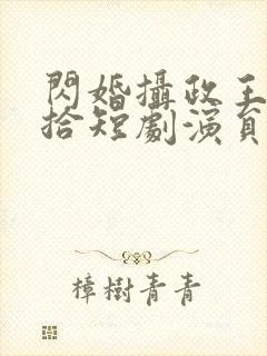 闪婚摄政王欠收拾短剧演员表