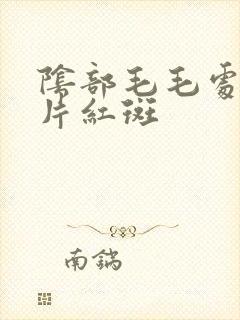 阴部毛毛处有一片红斑