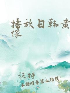 播放日韩黄色录像