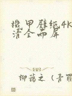 机甲壁纸4k超清全面屏