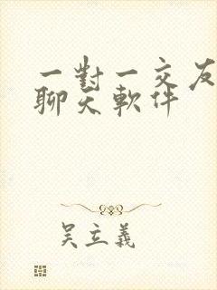 一对一交友视频聊天软件