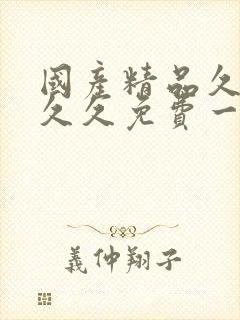 国产精品久久久久久免费一级