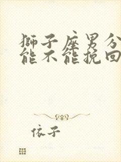 狮子座男分手后能不能挽回