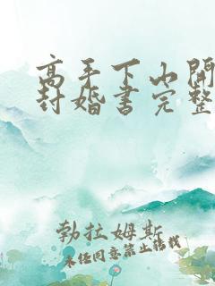 高手下山开局九封婚书完整版