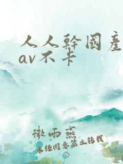 人人干国产高清av不卡