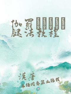 伽罗あちゃんが腿法教程