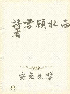 请君顾北西扮演者