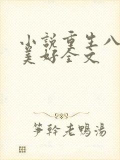 小说重生八零小美好全文
