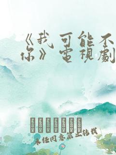 《我可能不会爱你》电视剧