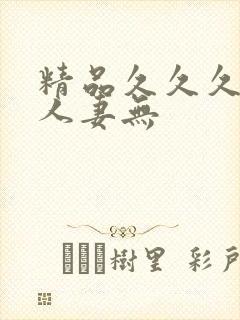 精品久久久久久人妻无